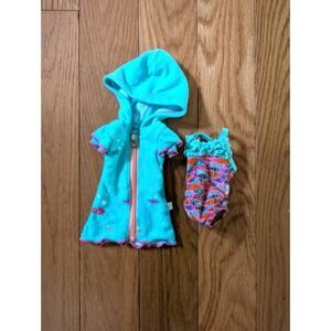 American Girl Doll Wellie Wishers Fun Fish Cover Up And Swimsuit